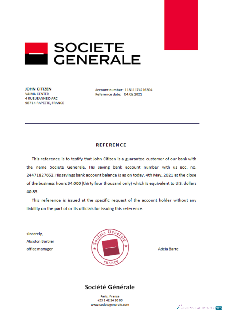 Download France Société Générale reference Photoshop template